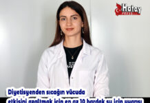 Diyetisyenden sıcağın vücuda etkisini azaltmak için en az 10 bardak su için uyarısı