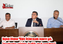 Başkan Dönmez “Bizim iktidarımızda mazeret yok. İskenderun’un gelişimine öncülük etmek zorundayız.”