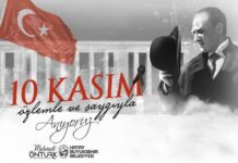 BAŞKAN ÖNTÜRK’TEN 10 KASIM ATATÜRK’Ü ANMA VE ATATÜRK HAFTASI MESAJI