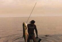 PAYAS’TA AMATÖR BALIKÇI BOYU KADAR BALIK AVLADI