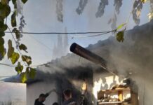 Erzin’de Mesken Yangını Korkuttu