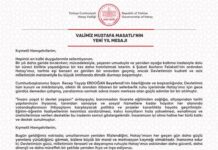 Hatay Valisi Mustafa Masatlı’dan Yeni Yıl Mesajı