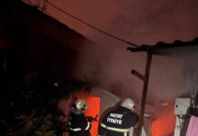 Altınözü Tepehan Mahallesi’nde Konteyner ve Çadır Yangını