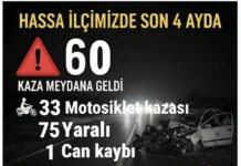 Hassa’da Trafik Kazalarında Dikkat Çeken Azalma