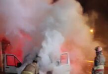 İskenderun Dumlupınar Mahallesi’nde Araç Yangını