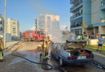 İSKENDERUN’DA ARAÇ YANGINI KISA SÜREDE KONTROL ALTINA ALINDI