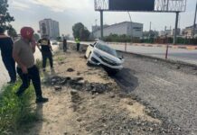 Yaşlı Sürücünün Dalgınlığı Tek Taraflı Kazaya Neden Oldu